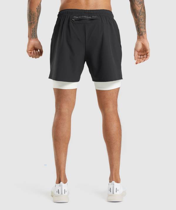 Panske Šortky Gymshark Steve Cook Ranger Čierne | KA3706824